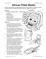 African Tribal Masks